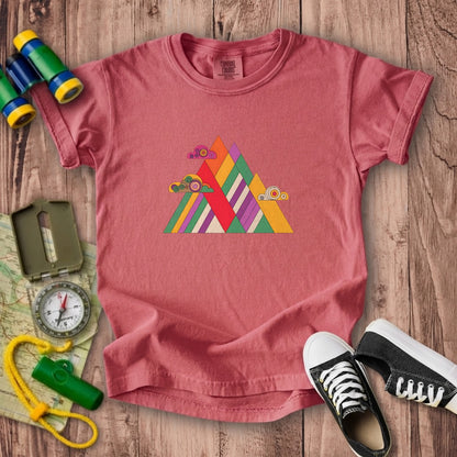 Retro Peaks Kids Cotton T-Shirt