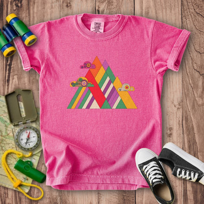 Retro Peaks Kids Cotton T-Shirt