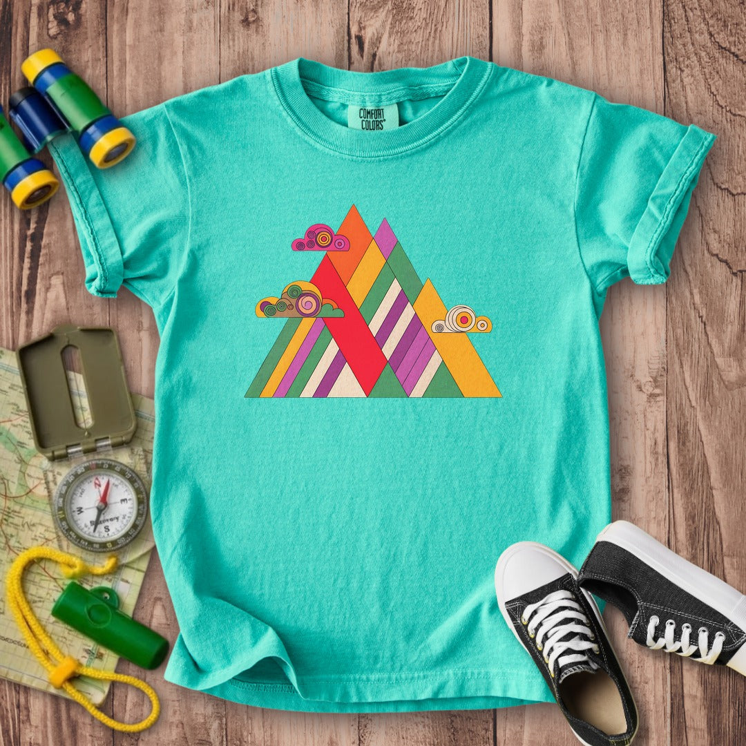 Retro Peaks Kids Cotton T-Shirt