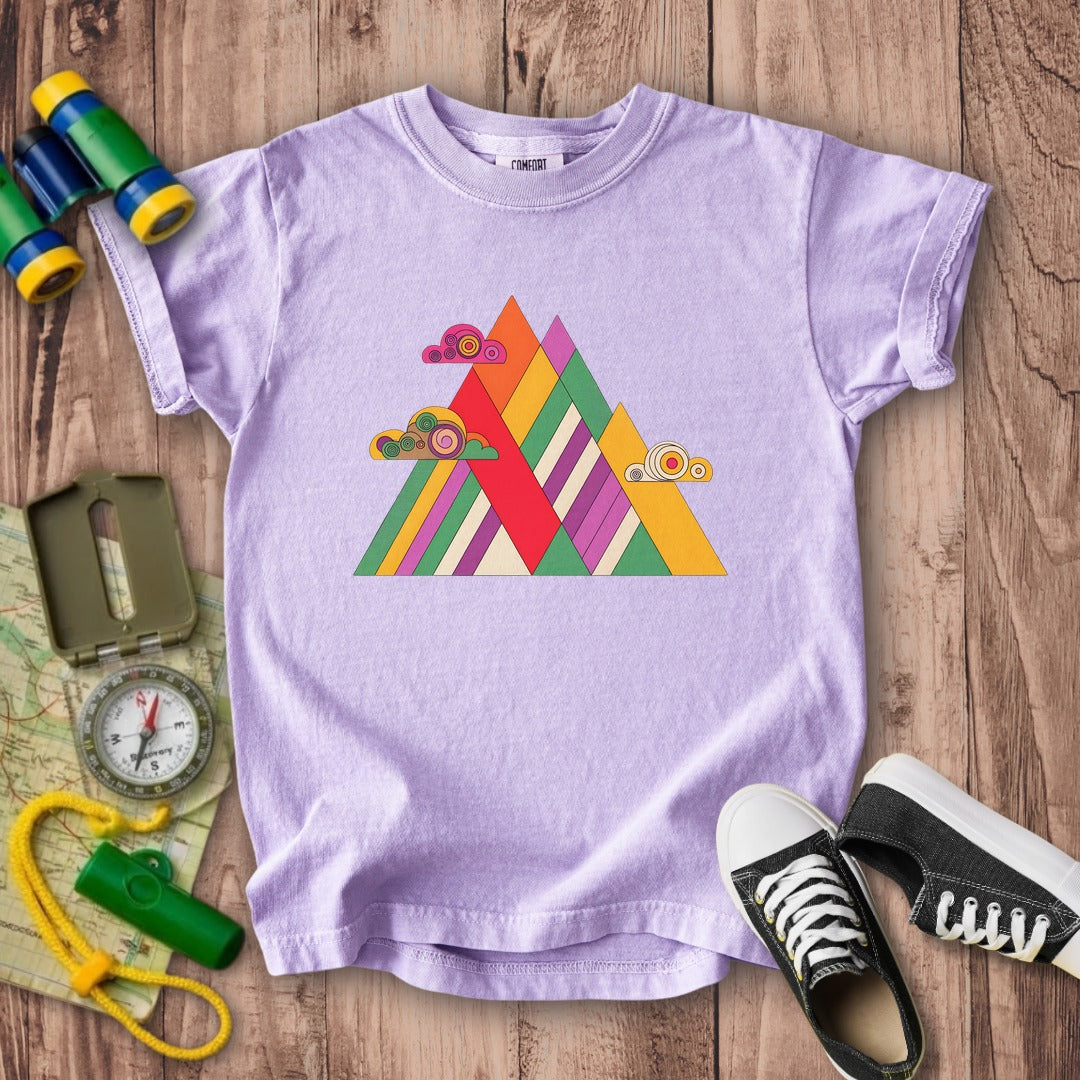 Retro Peaks Kids Cotton T-Shirt