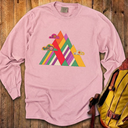 Retro Peaks Cotton Long Sleeve