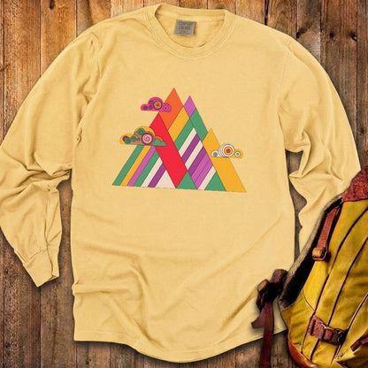 Retro Peaks Cotton Long Sleeve