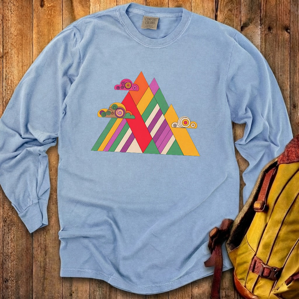 Retro Peaks Cotton Long Sleeve