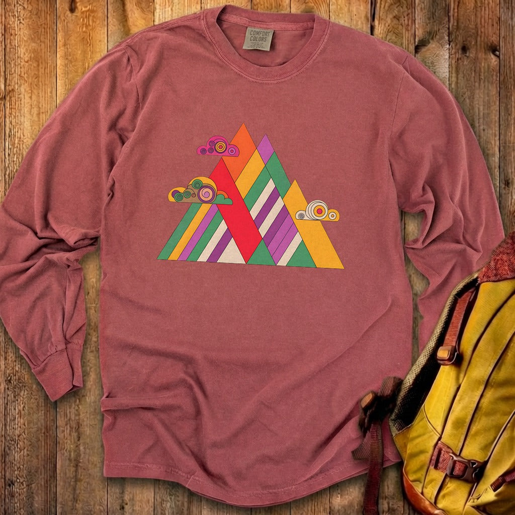 Retro Peaks Cotton Long Sleeve