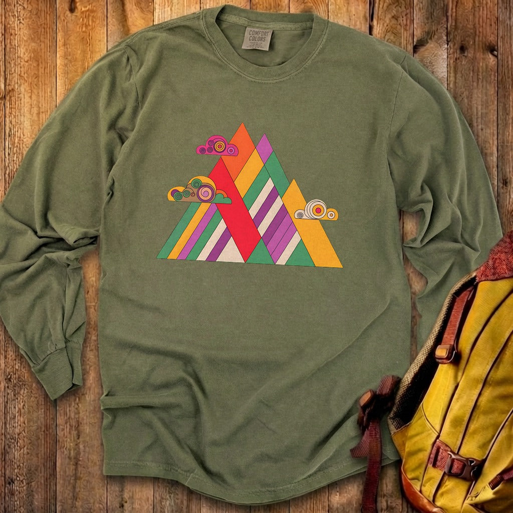 Retro Peaks Cotton Long Sleeve