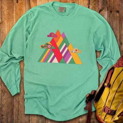 Retro Peaks Cotton Long Sleeve