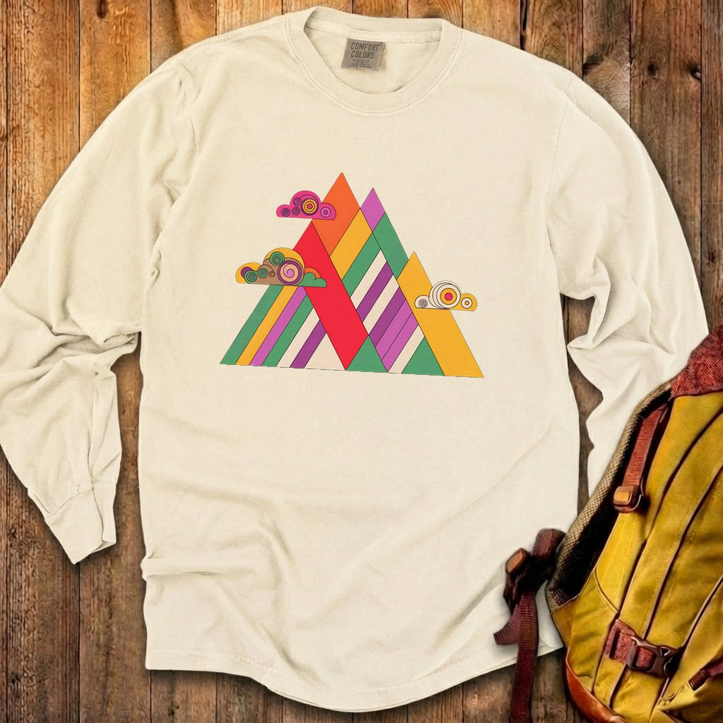 Retro Peaks Cotton Long Sleeve