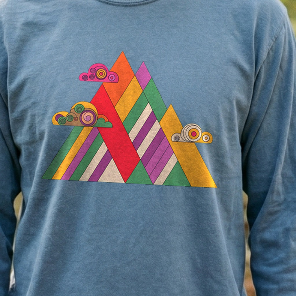 Retro Peaks Cotton Long Sleeve