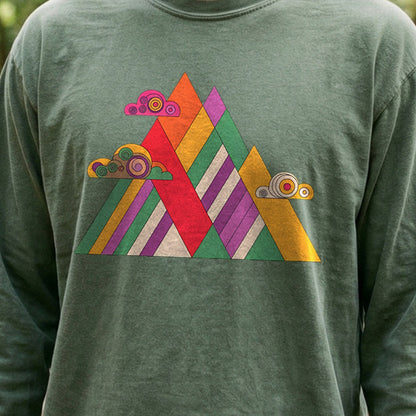 Retro Peaks Cotton Long Sleeve