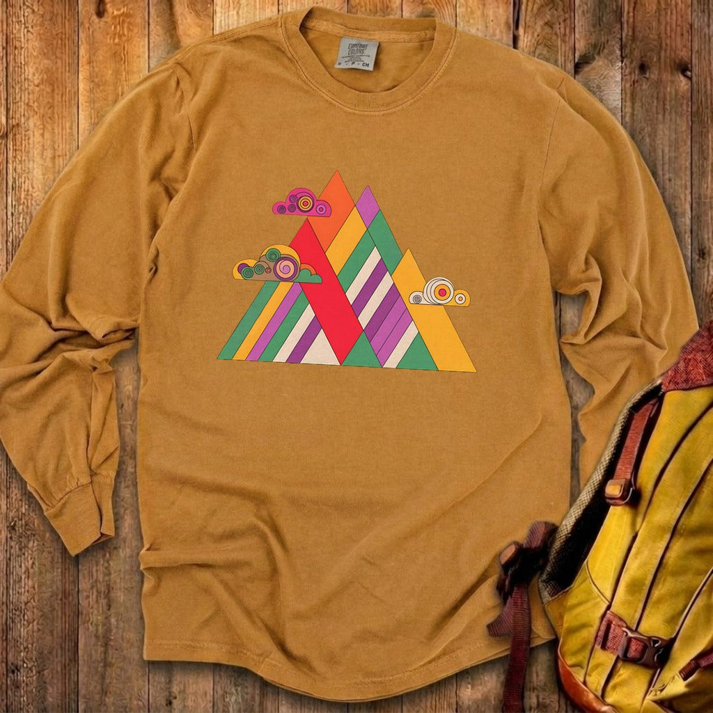 Retro Peaks Cotton Long Sleeve