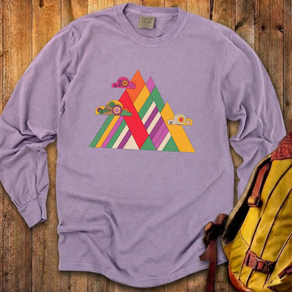 Retro Peaks Cotton Long Sleeve