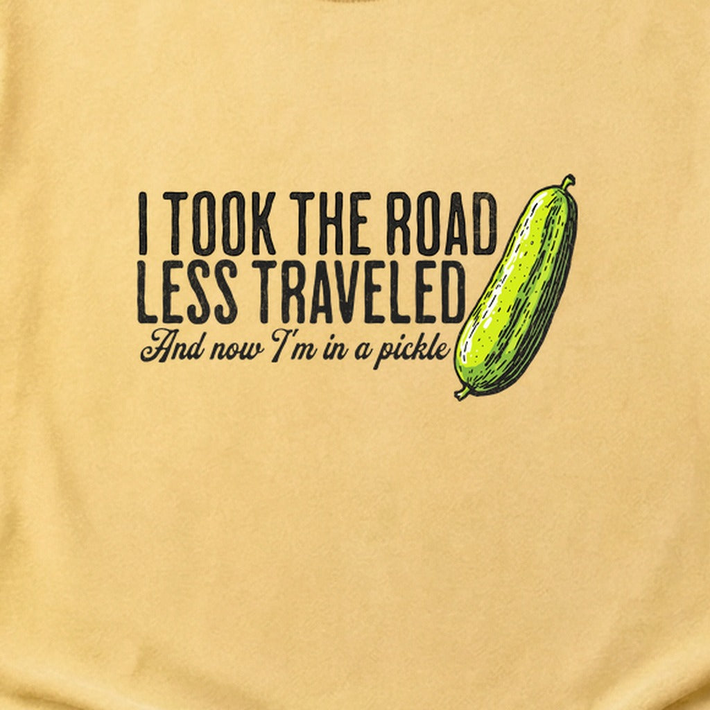 Road Less Traveled Pickle Cotton T-Shirt