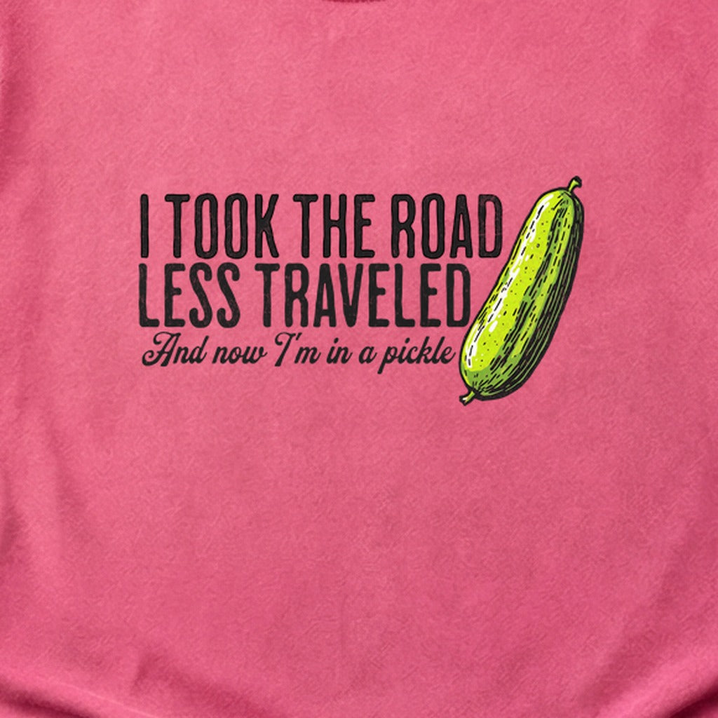 Road Less Traveled Pickle Cotton T-Shirt