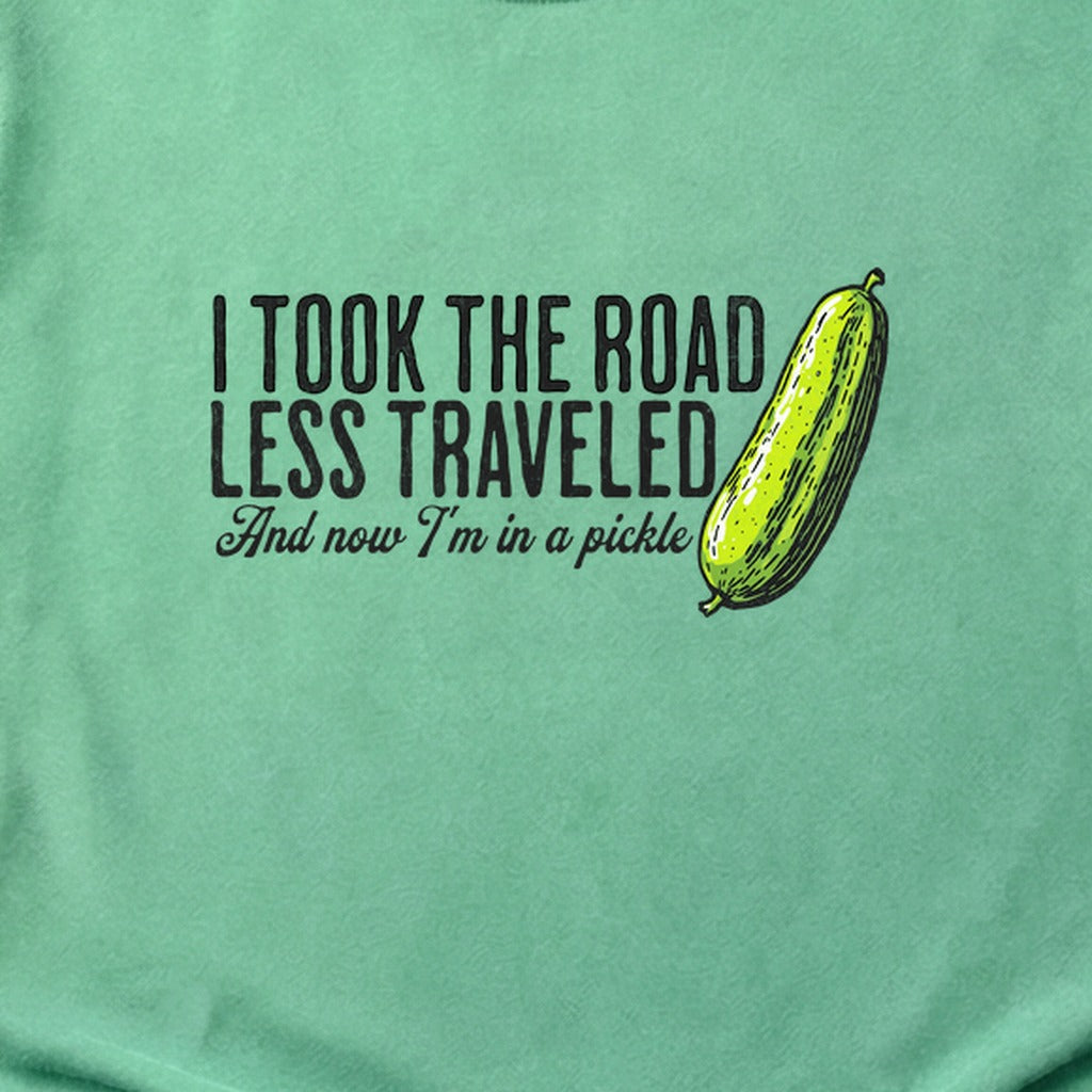 Road Less Traveled Pickle Cotton T-Shirt