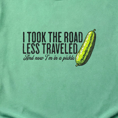 Road Less Traveled Pickle Cotton T-Shirt