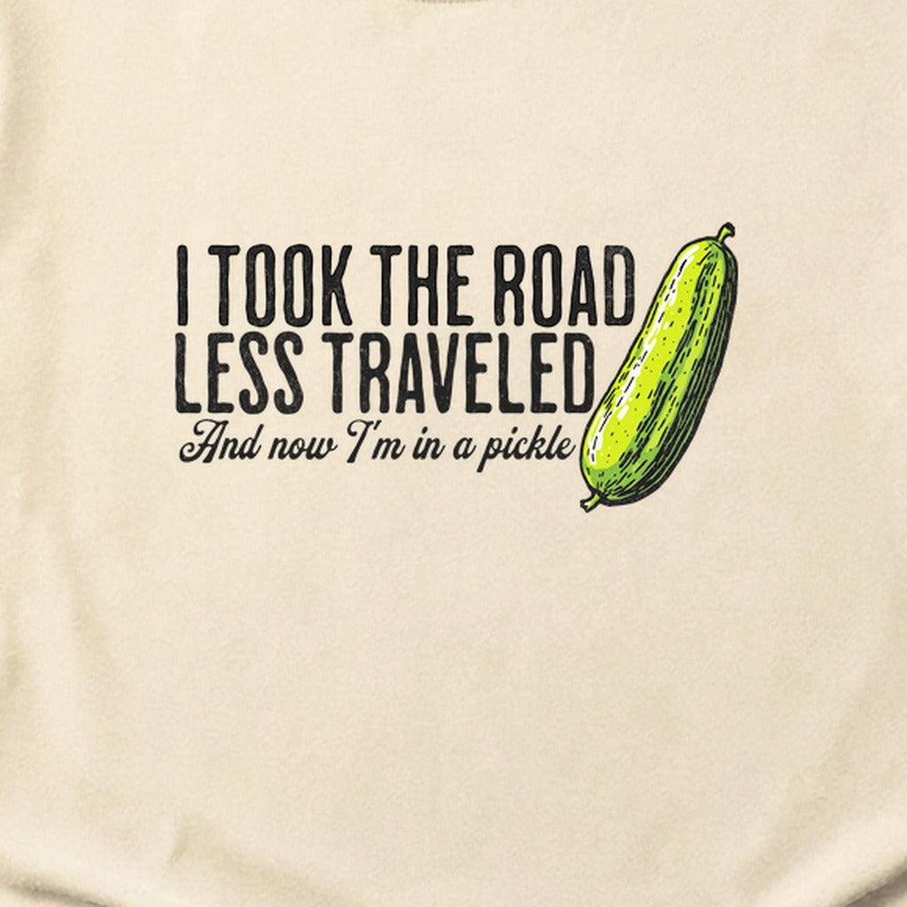 Road Less Traveled Pickle Cotton T-Shirt