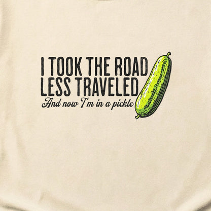 Road Less Traveled Pickle Cotton T-Shirt