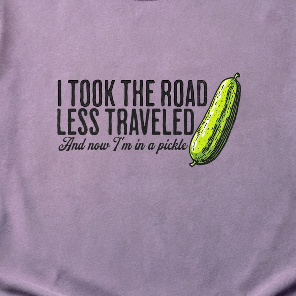 Road Less Traveled Pickle Cotton T-Shirt
