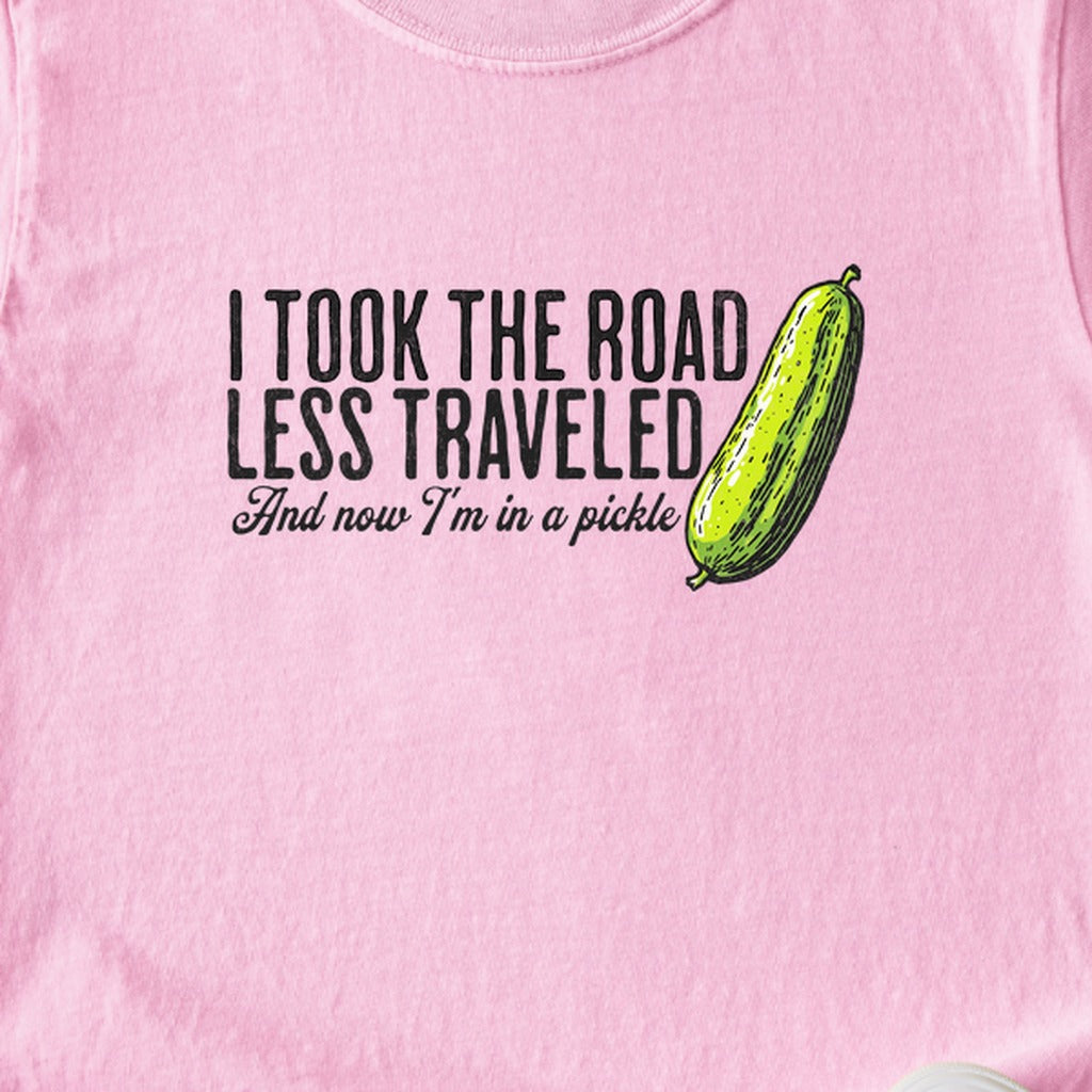 Road Less Traveled Pickle Kids Cotton T-Shirt
