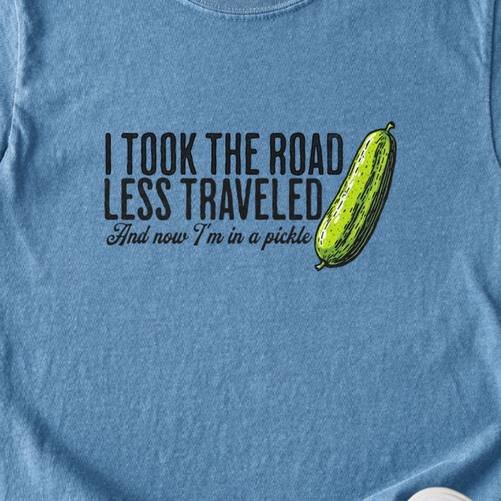 Road Less Traveled Pickle Kids Cotton T-Shirt