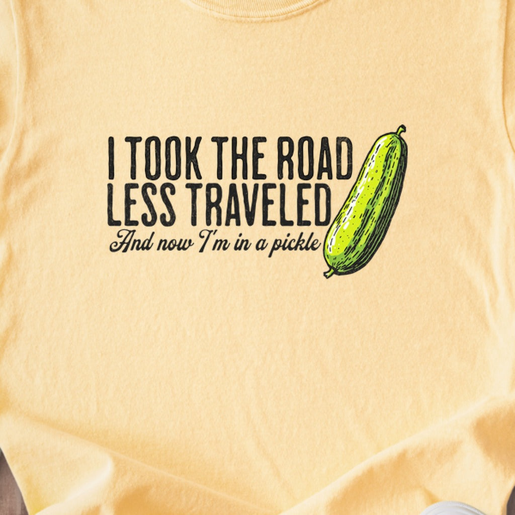 Road Less Traveled Pickle Kids Cotton T-Shirt