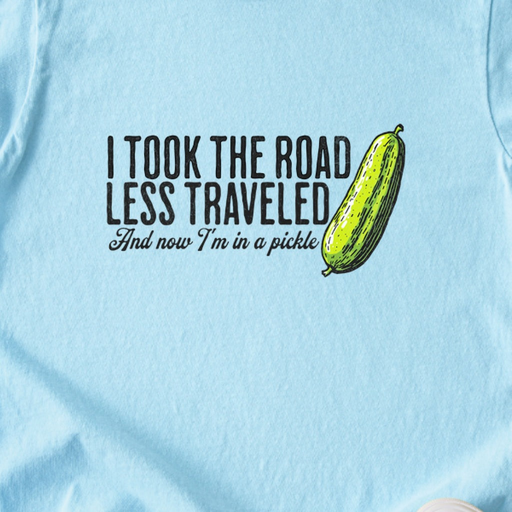 Road Less Traveled Pickle Kids Cotton T-Shirt
