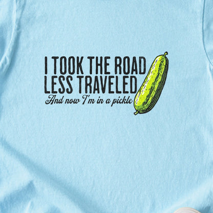 Road Less Traveled Pickle Kids Cotton T-Shirt
