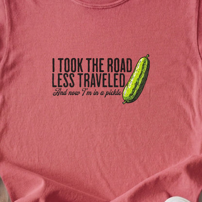 Road Less Traveled Pickle Kids Cotton T-Shirt