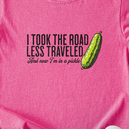 Road Less Traveled Pickle Kids Cotton T-Shirt