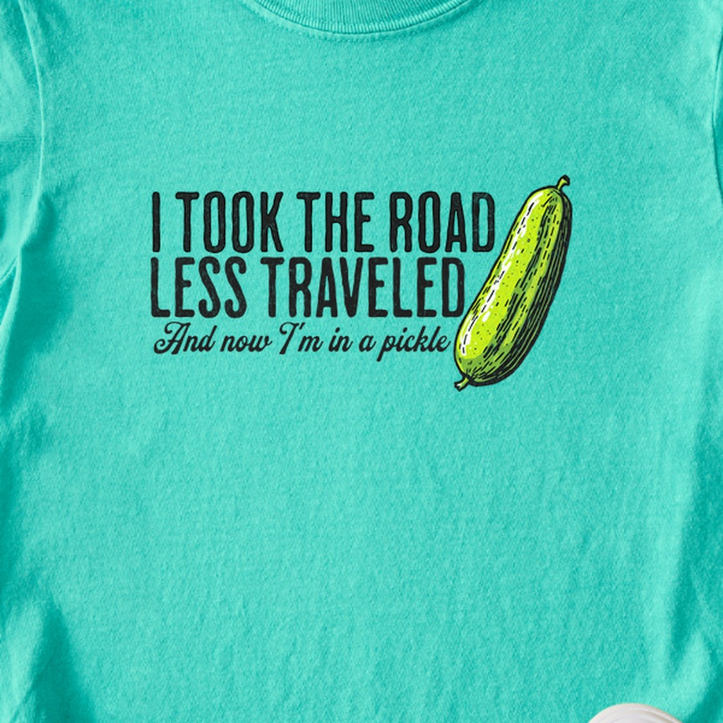 Road Less Traveled Pickle Kids Cotton T-Shirt