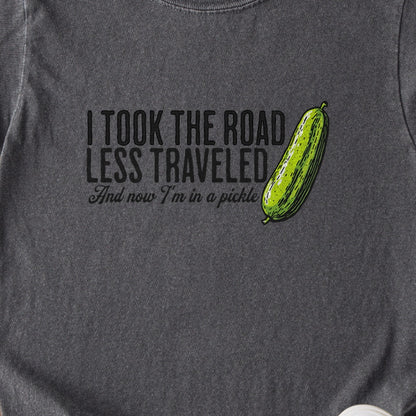Road Less Traveled Pickle Kids Cotton T-Shirt