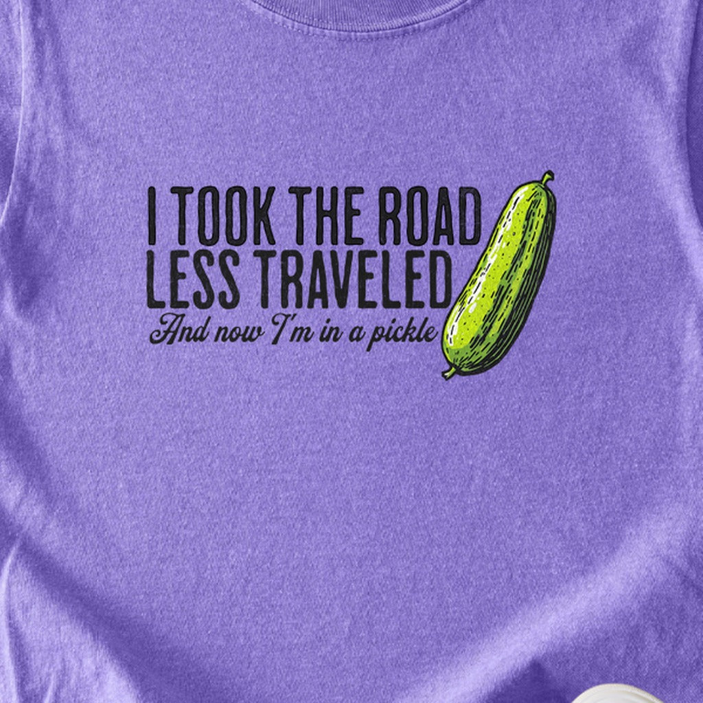 Road Less Traveled Pickle Kids Cotton T-Shirt