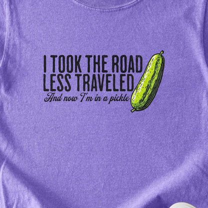 Road Less Traveled Pickle Kids Cotton T-Shirt