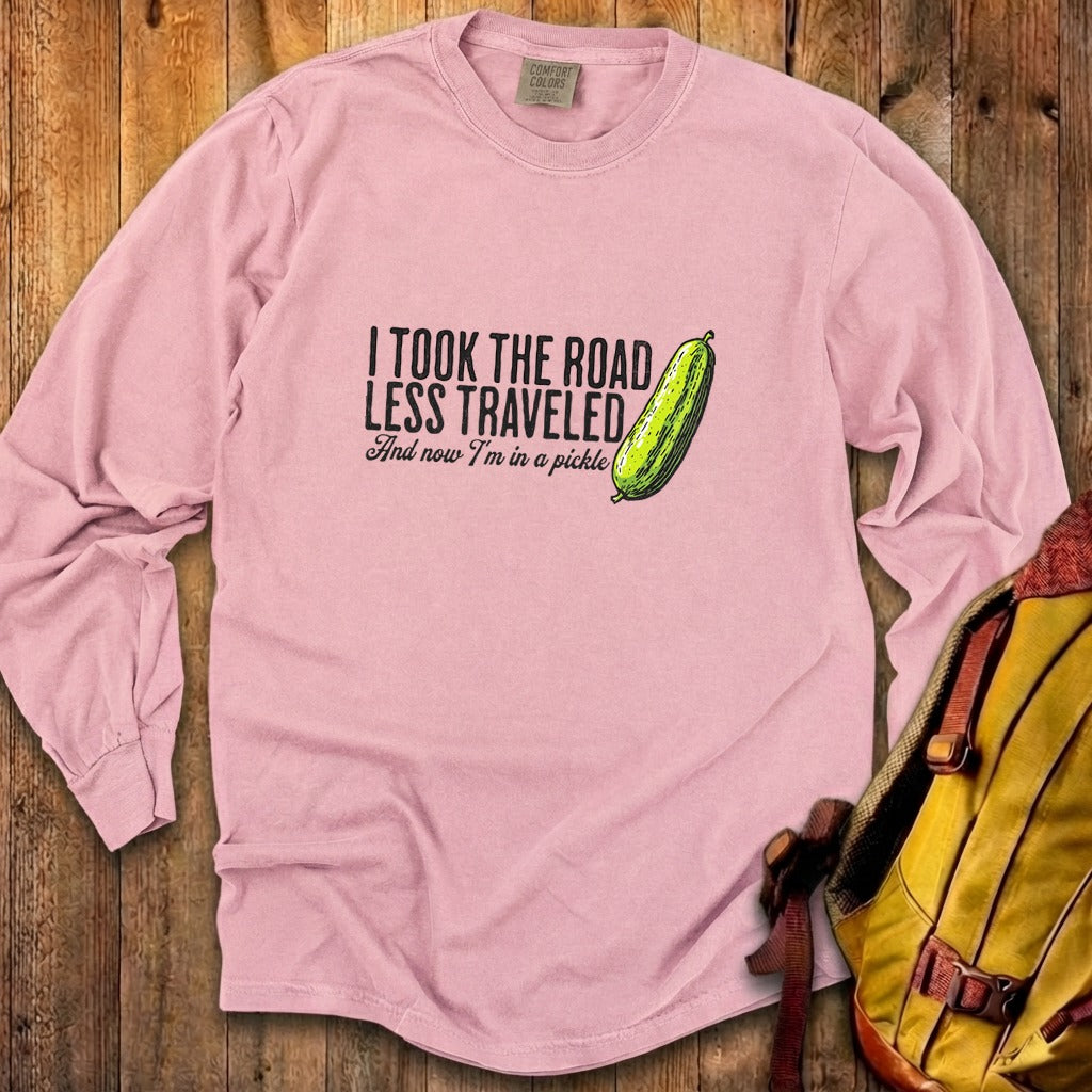 Road Less Traveled Pickle Cotton Long Sleeve