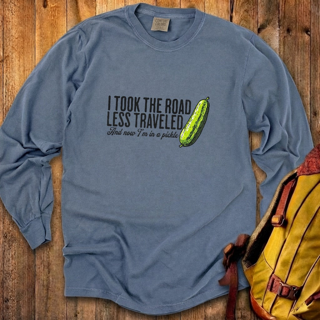 Road Less Traveled Pickle Cotton Long Sleeve