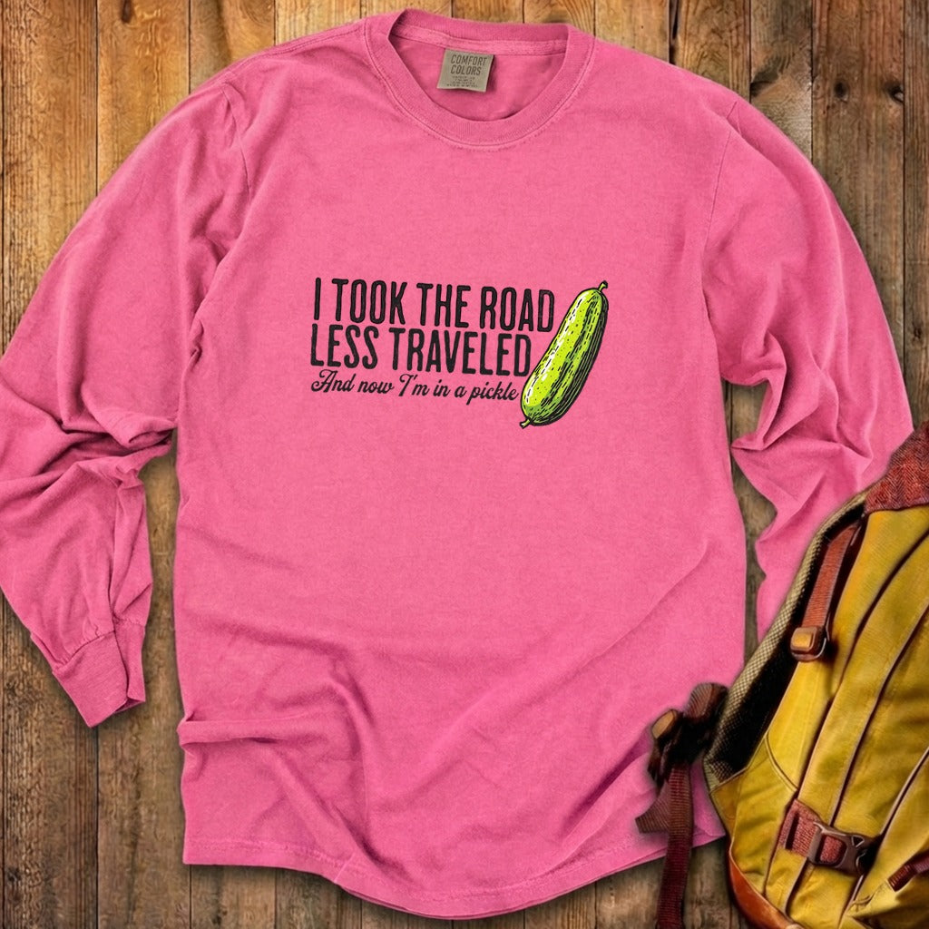 Road Less Traveled Pickle Cotton Long Sleeve