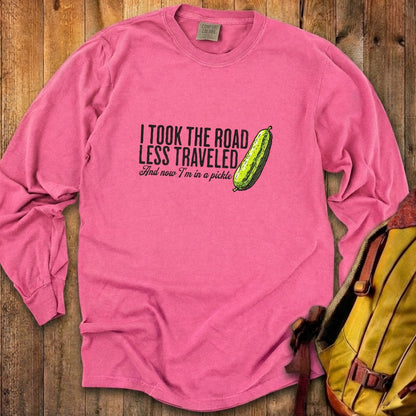 Road Less Traveled Pickle Cotton Long Sleeve