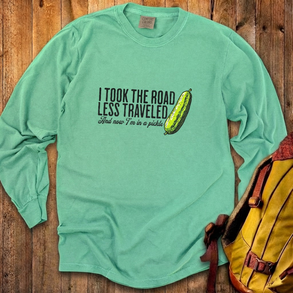 Road Less Traveled Pickle Cotton Long Sleeve