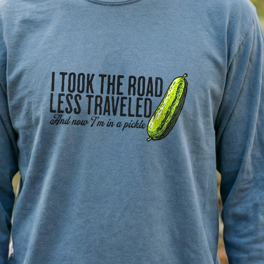 Road Less Traveled Pickle Cotton Long Sleeve
