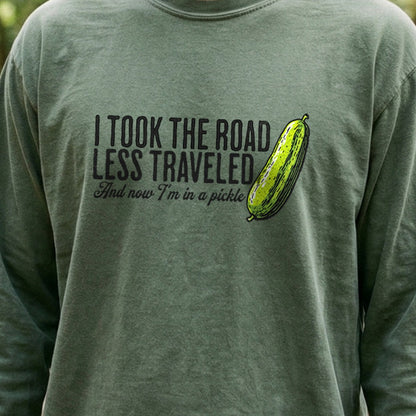 Road Less Traveled Pickle Cotton Long Sleeve