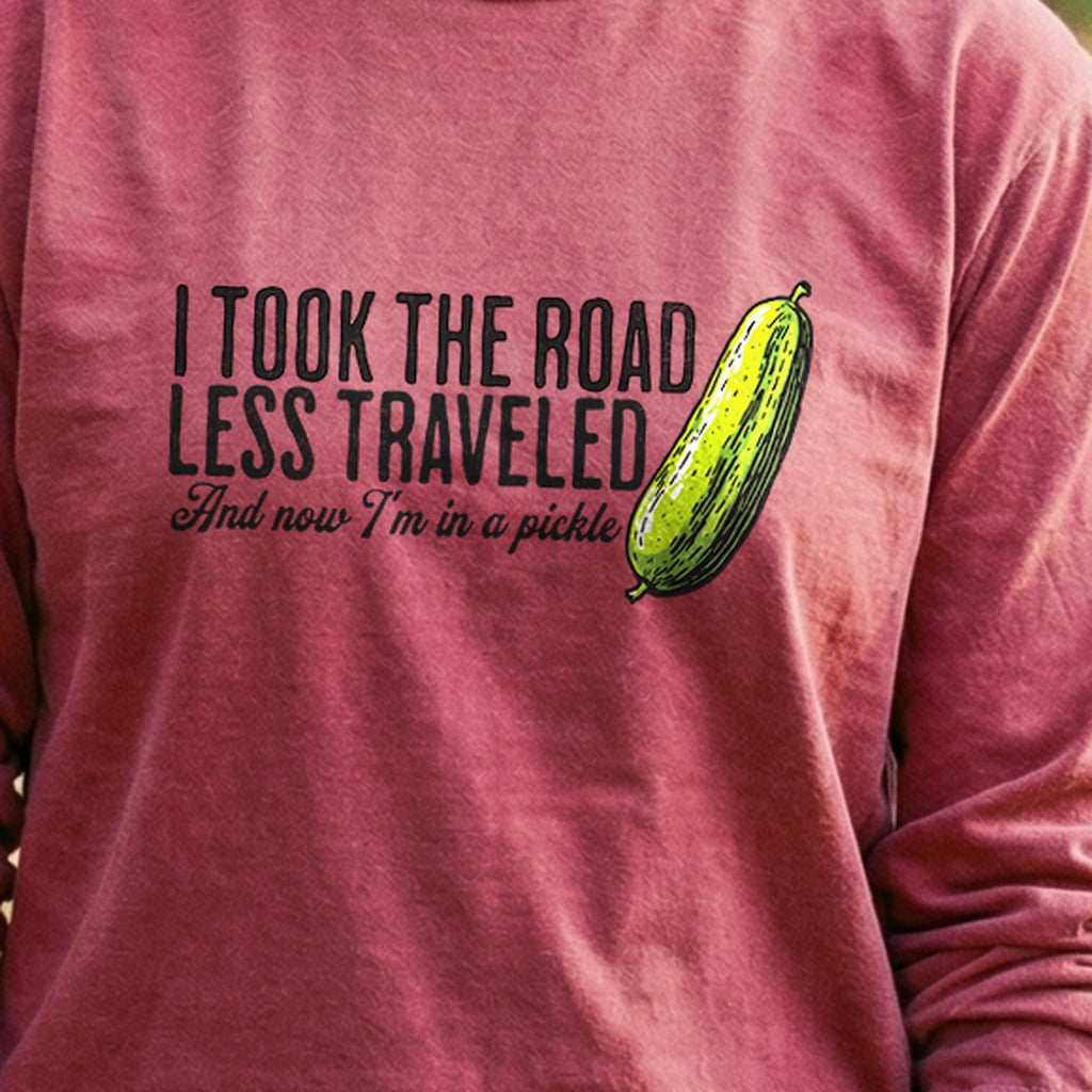 Road Less Traveled Pickle Cotton Long Sleeve
