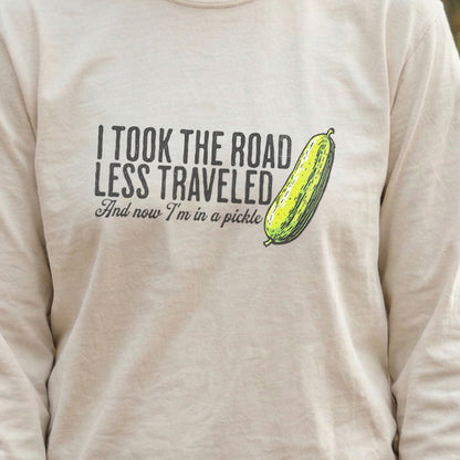 Road Less Traveled Pickle Cotton Long Sleeve
