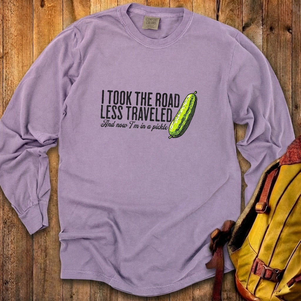 Road Less Traveled Pickle Cotton Long Sleeve