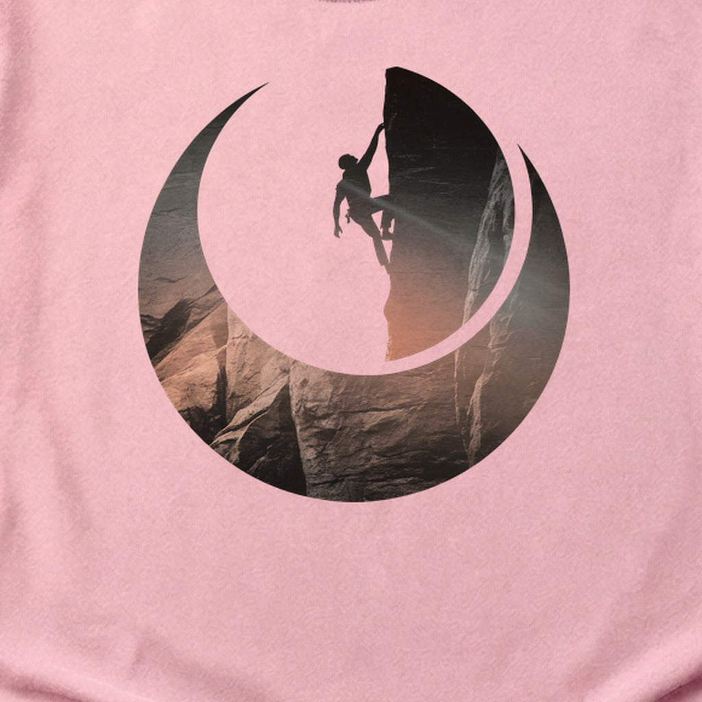 Rock Climber Silhouette Cotton T-Shirt