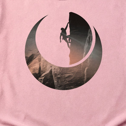 Rock Climber Silhouette Cotton T-Shirt