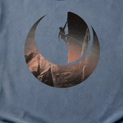 Rock Climber Silhouette Cotton T-Shirt