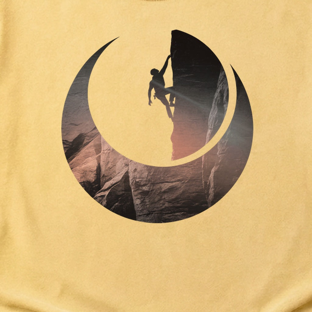 Rock Climber Silhouette Cotton T-Shirt