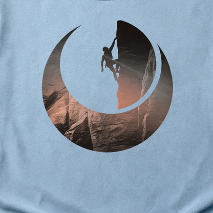 Rock Climber Silhouette Cotton T-Shirt
