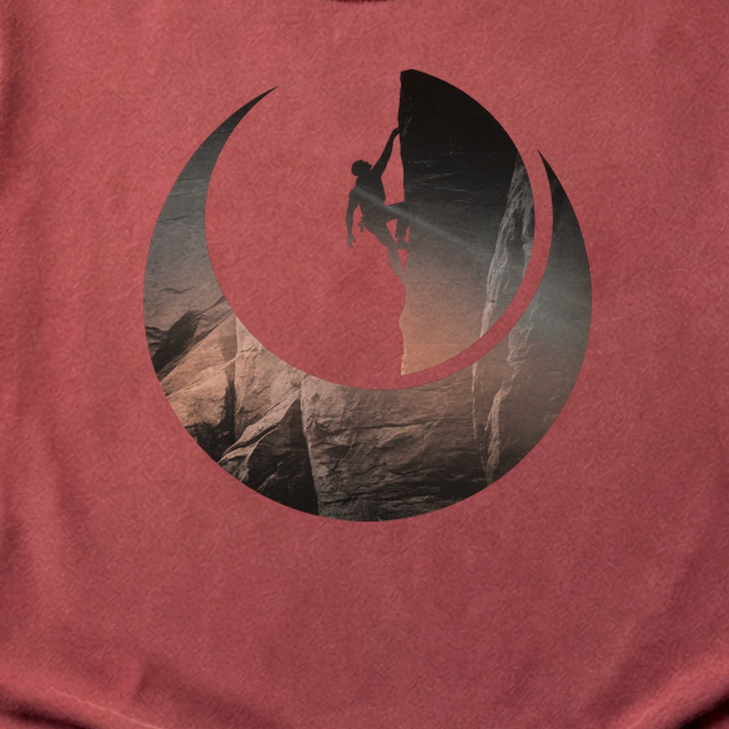 Rock Climber Silhouette Cotton T-Shirt
