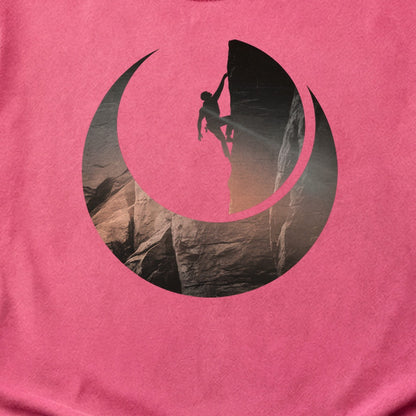 Rock Climber Silhouette Cotton T-Shirt